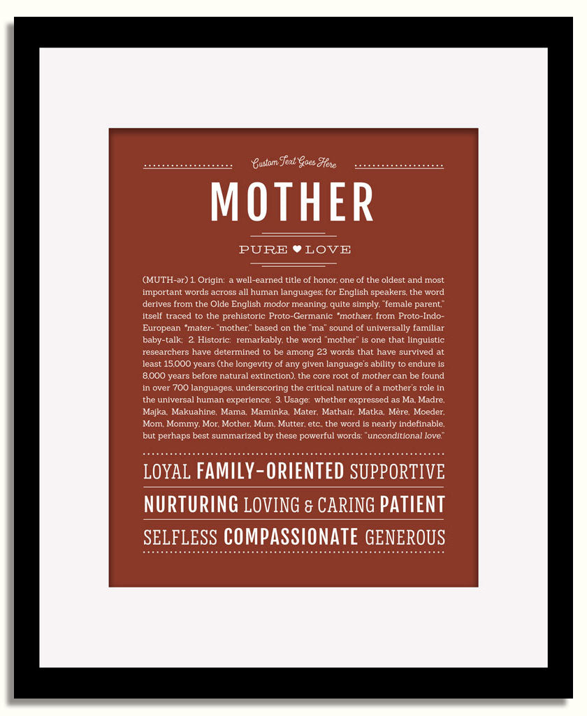 Frame Options | Bordeaux | Black Frame, Matted