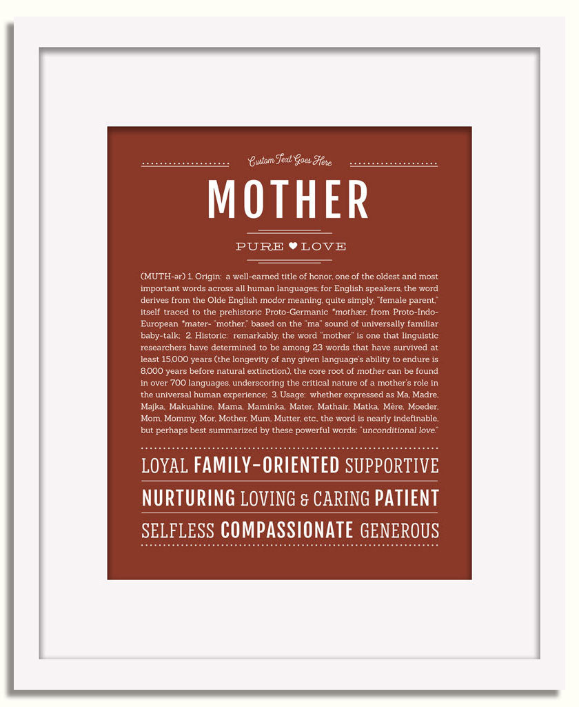 Frame Options | Bordeaux | White Frame, Matted