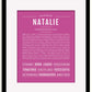 Frame Options | Dark Pink | Black Frame, Matted