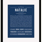 Frame Options | Midnight Blue | Black Frame, Matted