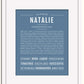 Frame Options | Steele Blue | White Frame, Matted