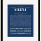Frame Options | Midnight Blue | Black Frame, Matted