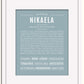 Frame Options | Powder Blue | White Frame, Matted