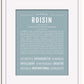 Frame Options | Powder Blue | White Frame, Matted