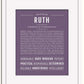 Frame Options | Deep Purple | White Frame, Matted