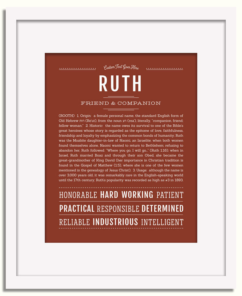 Frame Options | Bordeaux | White Frame, Matted