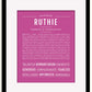 Frame Options | Dark Pink | Black Frame, Matted