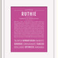 Frame Options | Dark Pink | White Frame, Matted