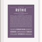 Frame Options | Deep Purple | White Frame, Matted