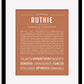Frame Options | Terra Cotta | Black Frame, Matted