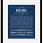 Frame Options | Midnight Blue | Black Frame, Matted