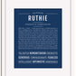 Frame Options | Midnight Blue | White Frame, Matted