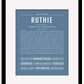 Frame Options | Steele Blue | Black Frame, Matted