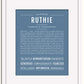 Frame Options | Steele Blue | White Frame, Matted