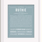 Frame Options | Powder Blue | White Frame, Matted