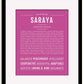 Frame Options | Dark Pink | Black Frame, Matted