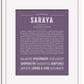 Frame Options | Deep Purple | White Frame, Matted