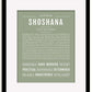 Frame Options | Sage | Black Frame, Matted