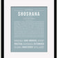 Frame Options | Powder Blue | Black Frame, Matted