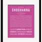 Frame Options | Dark Pink | Black Frame, Matted