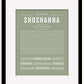 Frame Options | Sage | Black Frame, Matted