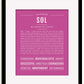 Frame Options | Dark Pink | Black Frame, Matted