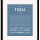 Frame Options | Steele Blue | Black Frame, Matted