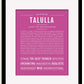 Frame Options | Dark Pink | Black Frame, Matted