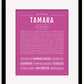 Frame Options | Dark Pink | Black Frame, Matted