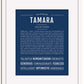 Frame Options | Midnight Blue | White Frame, Matted