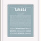 Frame Options | Powder Blue | White Frame, Matted