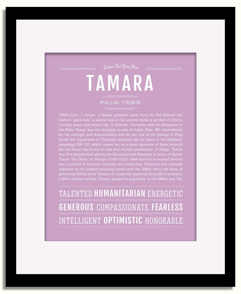 Frame Options | Lilac | Black Frame, Matted