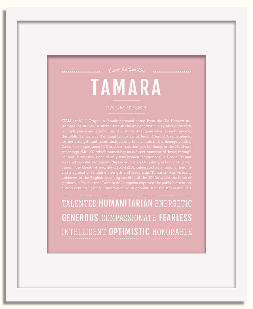 Frame Options | Dusty Rose | White Frame, Matted