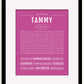 Frame Options | Dark Pink | Black Frame, Matted
