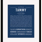 Frame Options | Midnight Blue | Black Frame, Matted