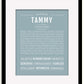 Frame Options | Powder Blue | Black Frame, Matted