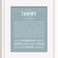 Frame Options | Powder Blue | White Frame, Matted