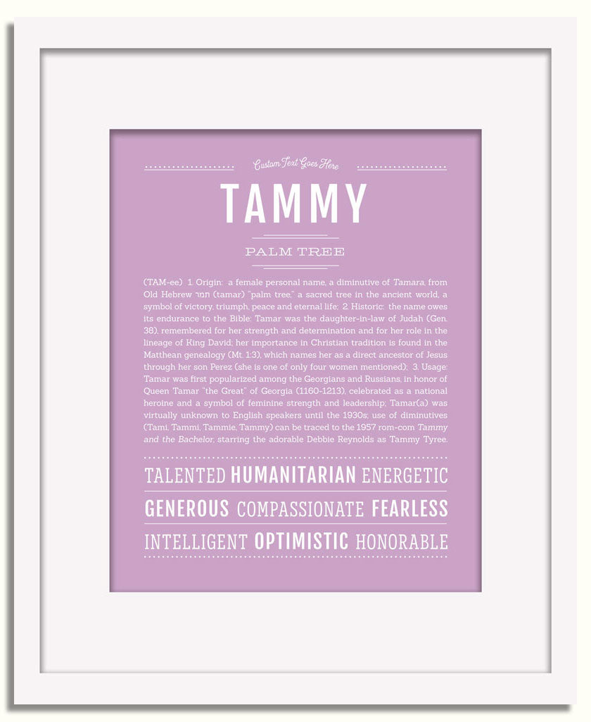 Frame Options | Lilac | White Frame, Matted