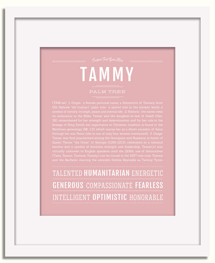 Frame Options | Dusty Rose | White Frame, Matted