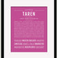 Frame Options | Dark Pink | Black Frame, Matted