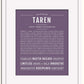 Frame Options | Deep Purple | White Frame, Matted