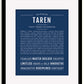 Frame Options | Midnight Blue | Black Frame, Matted