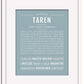 Frame Options | Powder Blue | White Frame, Matted