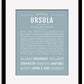 Frame Options | Powder Blue | Black Frame, Matted