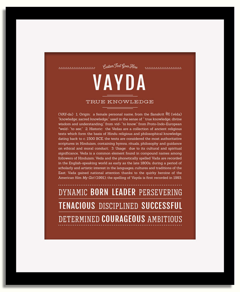 Frame Options | Bordeaux | Black Frame, Matted