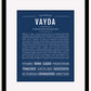 Frame Options | Midnight Blue | Black Frame, Matted