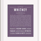 Frame Options | Deep Purple | White Frame, Matted