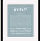 Frame Options | Powder Blue | Black Frame, Matted