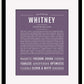 Frame Options | Deep Purple | Black Frame, Matted