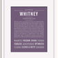 Frame Options | Deep Purple | White Frame, Matted